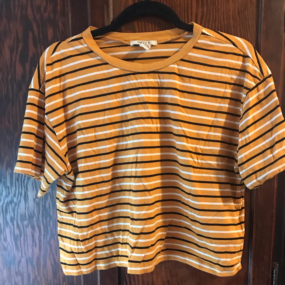 Yellow crop top